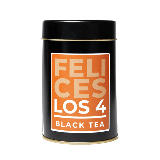 Felices Los 4 - Té Negro con Frutos Rojos, Ciruelas y Chocolate - lata 80gr - adelante