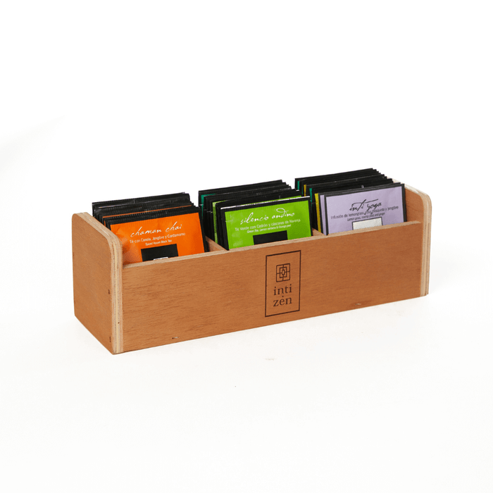 Caja de madera - 30 saquitos