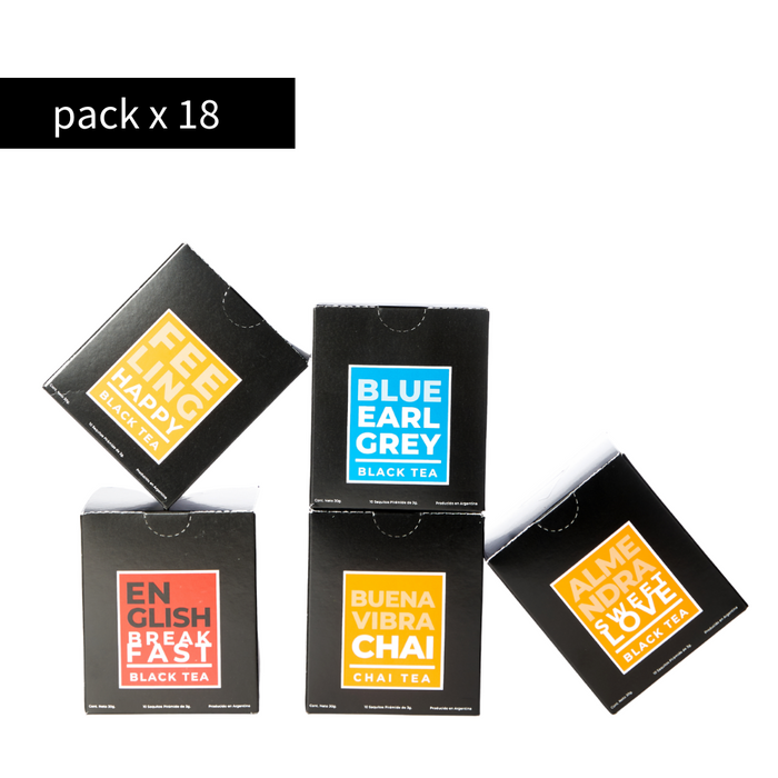 Pack x18 Cajas de Té en Pirámides - Armalo Como Quieras