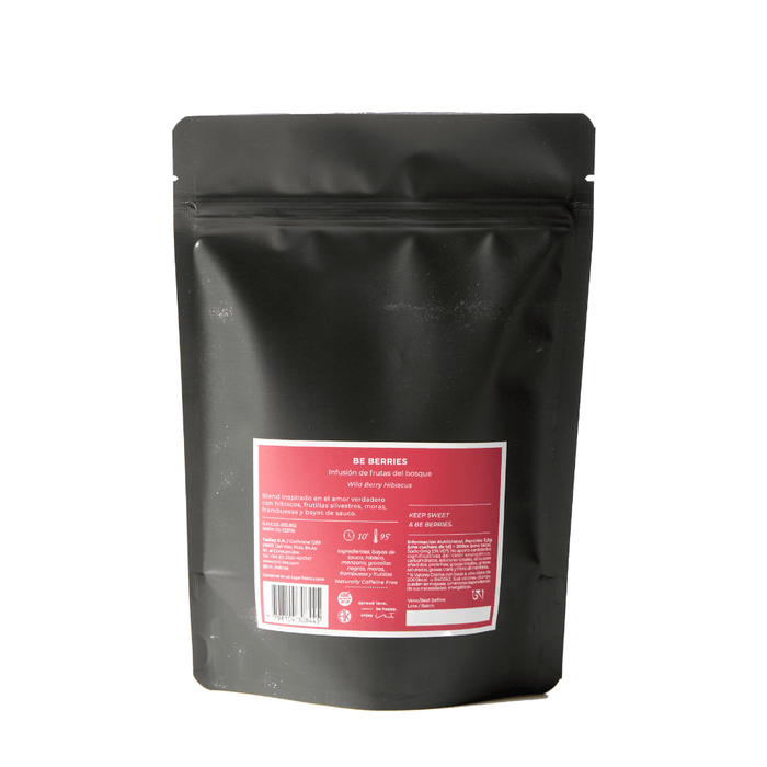Be Berries - Infusión de frutas del bosque - hibiscus - doypack 68gr - hebras - atrás