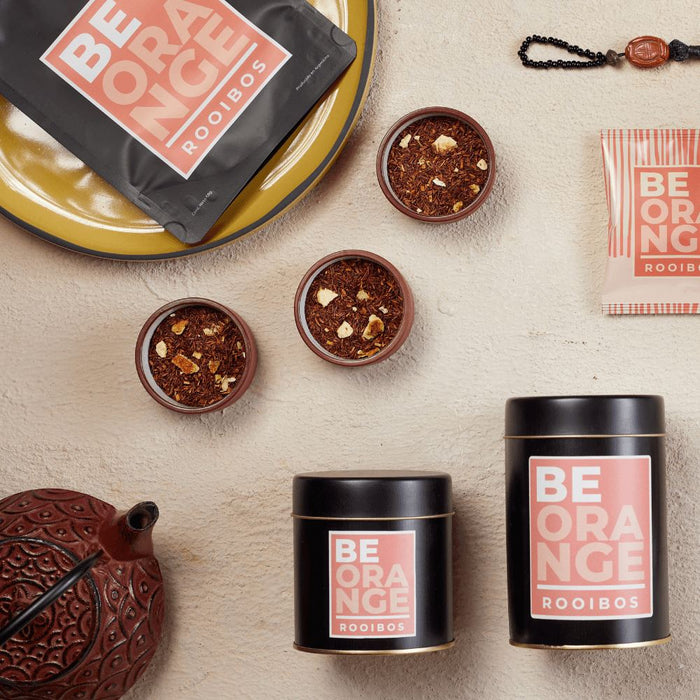 Be Orange - Infusión de Rooibos con cáscaras de naranja - doypack 68gr -  hebras - lifestyle
