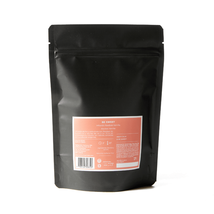 Be Sweet - Infusión Rooibos y Vainilla - doypack 68gr - hebras - atrás