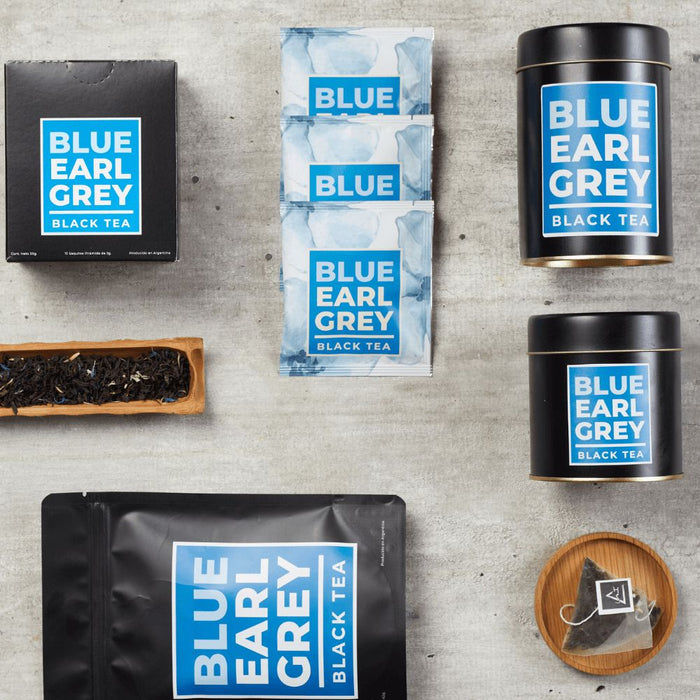 Blue Earl Grey - Té Negro de Ceylon Orgánico con Bergamota -  Doypack 62gr - hebras - lifestyle