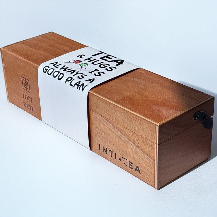 Caja de Madera - 60 Saquitos
