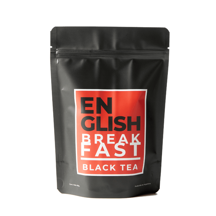 English Breakfast - Té Negro de Caylon y Kenya - Orgánico - doypack  68gr - hebras - adelante