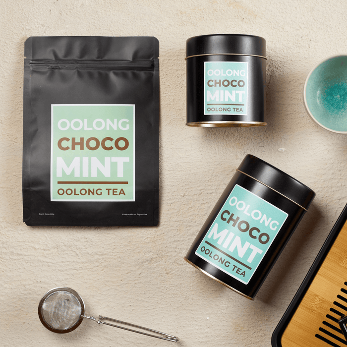 Oolong Choco Mint - Té Oolong, cacao, hibiscos, ginseng, menta, polvo de kombucha - lifestyle - presentaciones