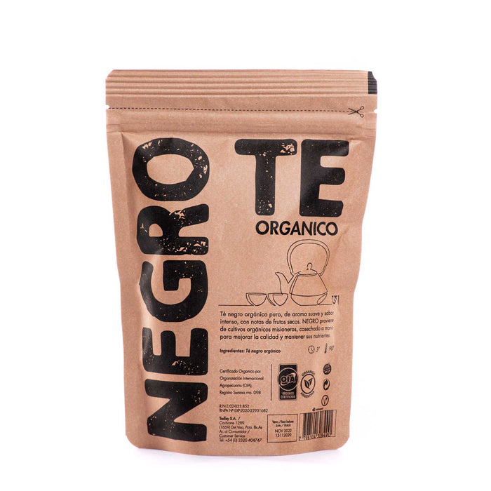 Té Negro orgánico - doypack 80gr - hebras - atrás