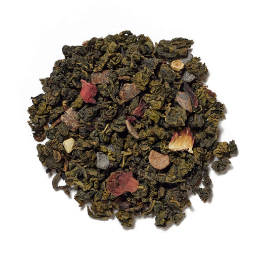 Oolong Choco Mint - Té Oolong, cacao, hibiscos, ginseng, menta, polvo de kombucha - hebras