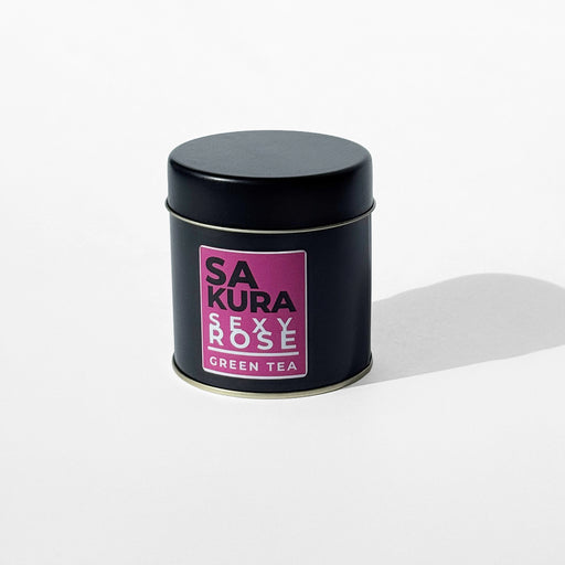 Sakura Sexy Rose - Té verde Sencha con cerezas y pétalos de rosa - lata 45gr - caja - sobre - saquito