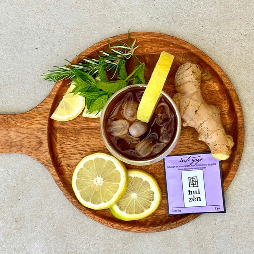 Inti Yoga - lifestyle - Infusión de lemongrass, rosa mosqueta y jengibre