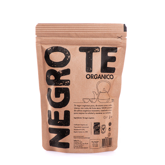 Té Negro Orgánico 80g - doypack - atras
