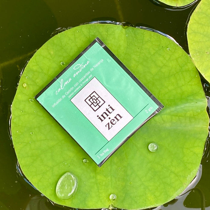 Calma Andina - saquito - Infusión de Cedrón con cascaritas de Naranja - naturaleza