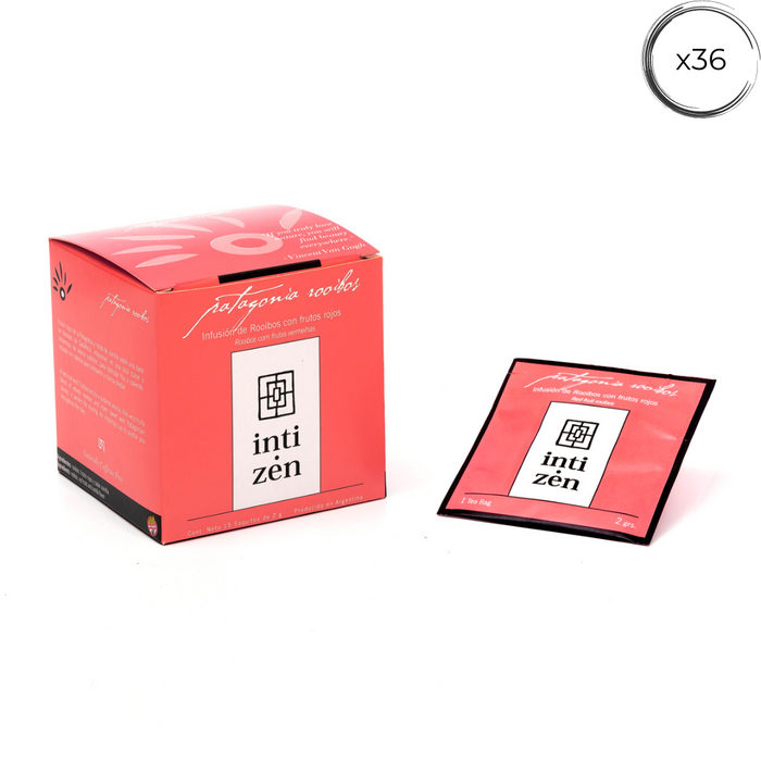 Patagonia Rooibos - 36 saquitos - Infusión de Rooibos con frutos rojos
