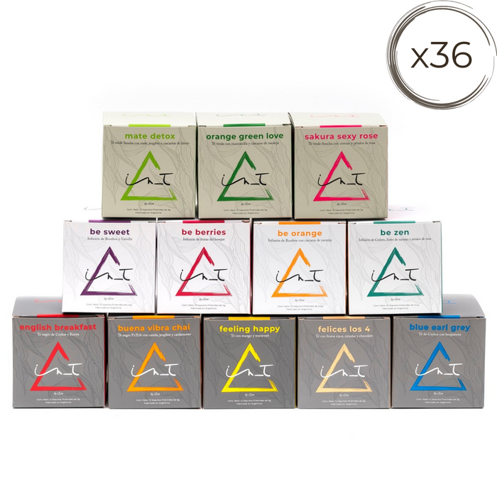 Pack x36 Cajas de Té en Pirámides - Armalo Como Quieras