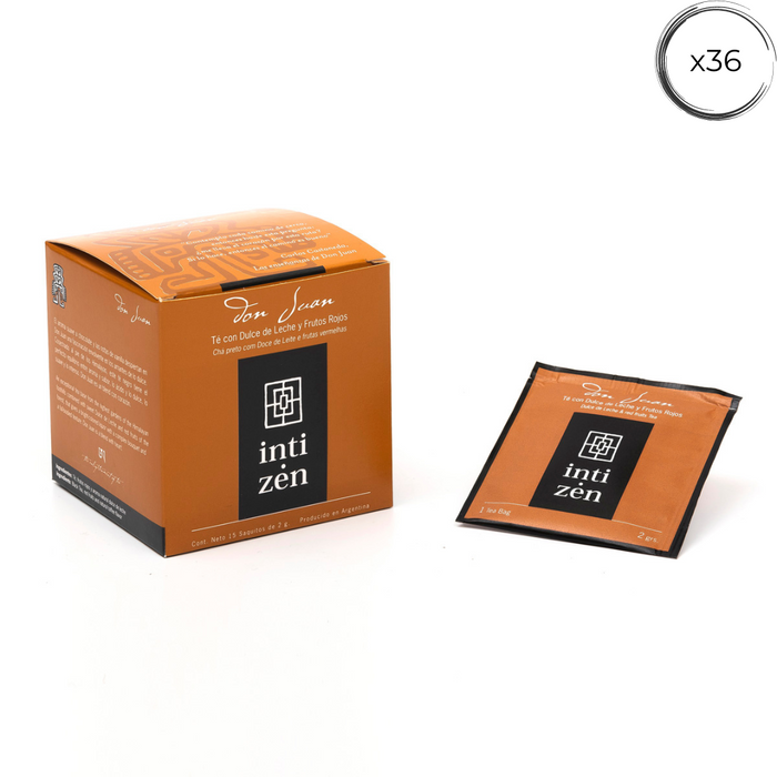 Don Juan - 36 saquitos - Té con Dulce de Leche y Frutos Rojos