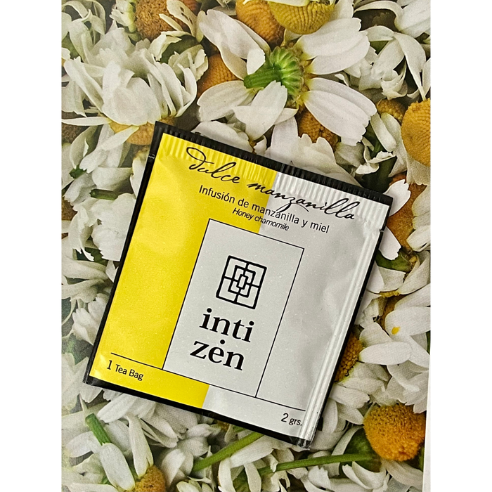 Dulce Manzanilla - 15 saquitos - Infusión de manzanilla y miel - flores